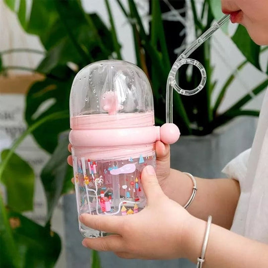 Creative 260Ml Kids Funny Whale Water Spray Drinking Cup