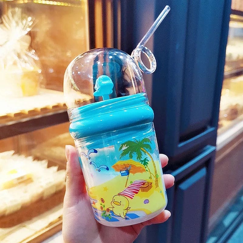 Creative 260Ml Kids Funny Whale Water Spray Drinking Cup