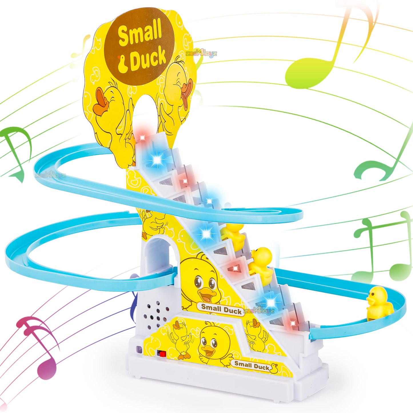 Musical Duck Climbing & Slide Track Toy Set (3 Ducks)
