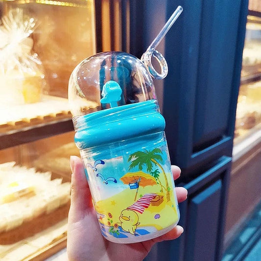 Creative 260Ml Kids Funny Whale Water Spray Drinking Cup